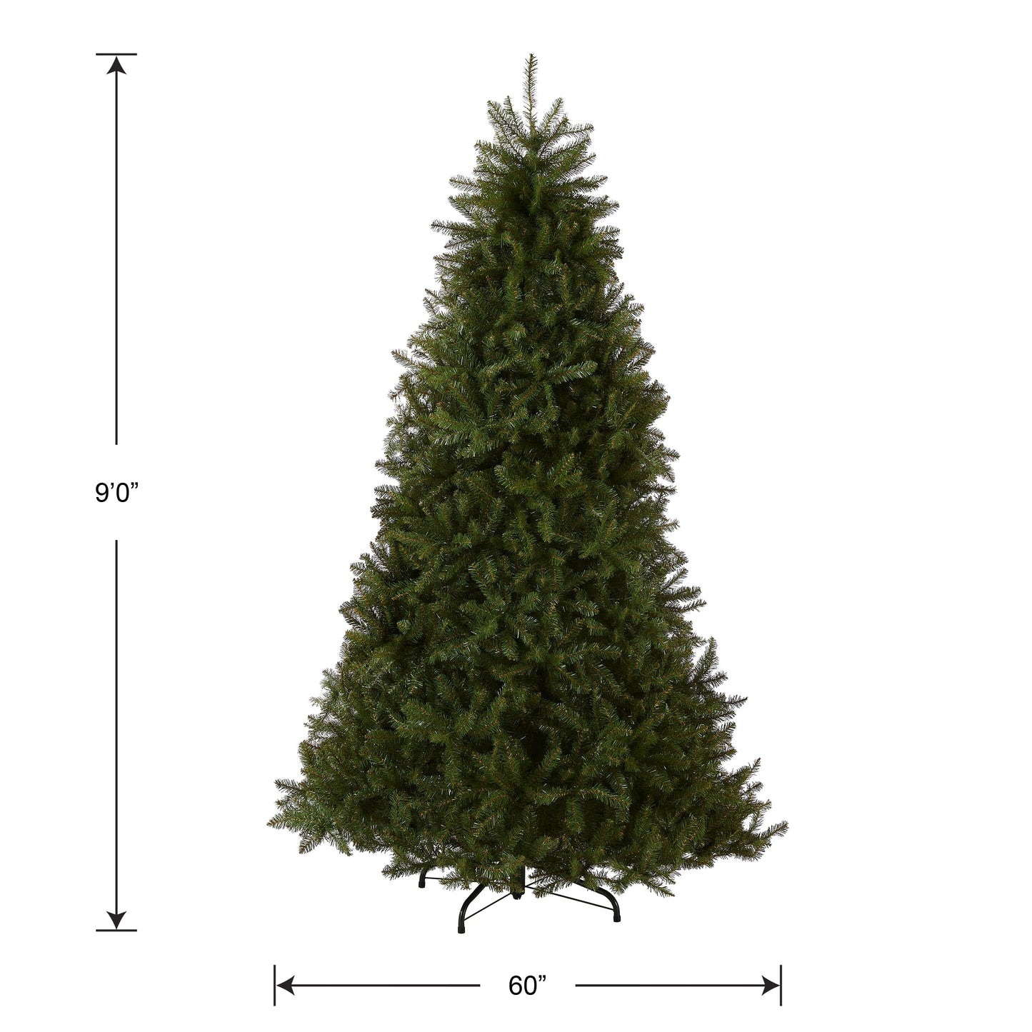 9-foot unlit Dunhill fir artificial Christmas tree