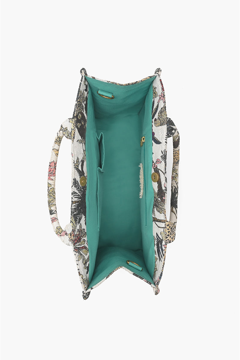 African Safari Embellished Personalized Tote