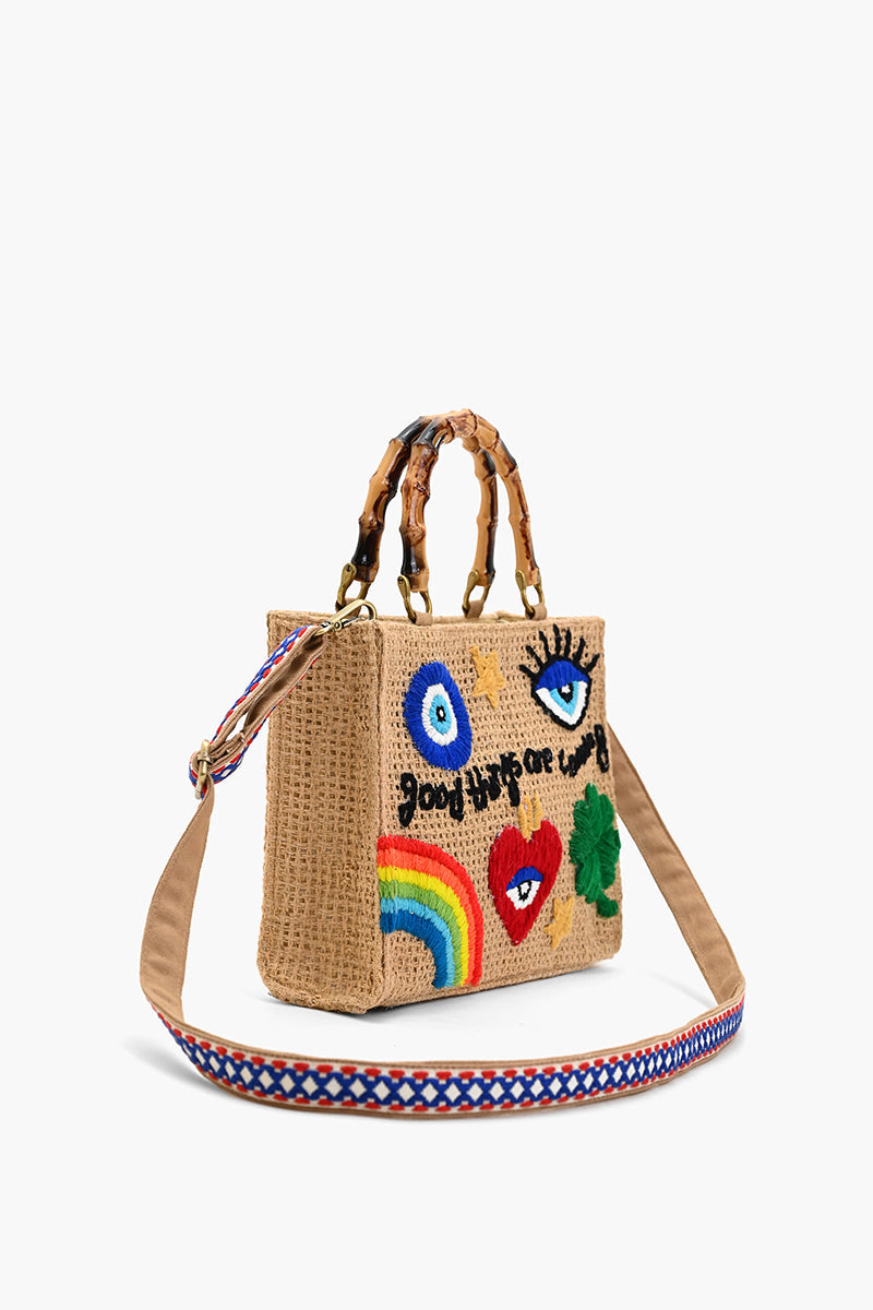 Good Things are Coming Positivity Top Handle Tote