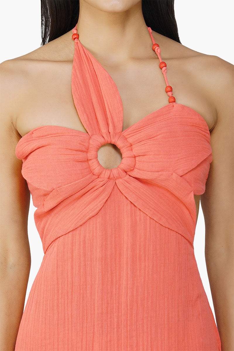 Nash Coral Flora Solid Dress