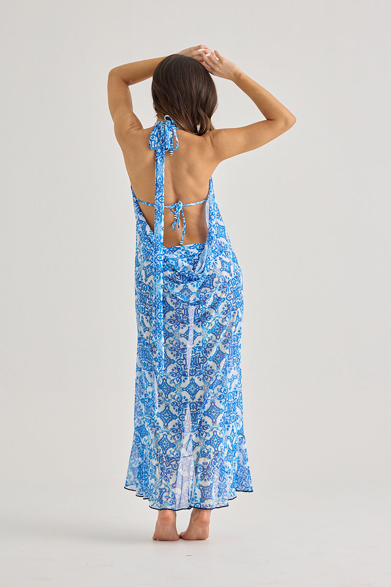 Greece Sheer Wrap Skirt–Lightweight Beach Cover-Up