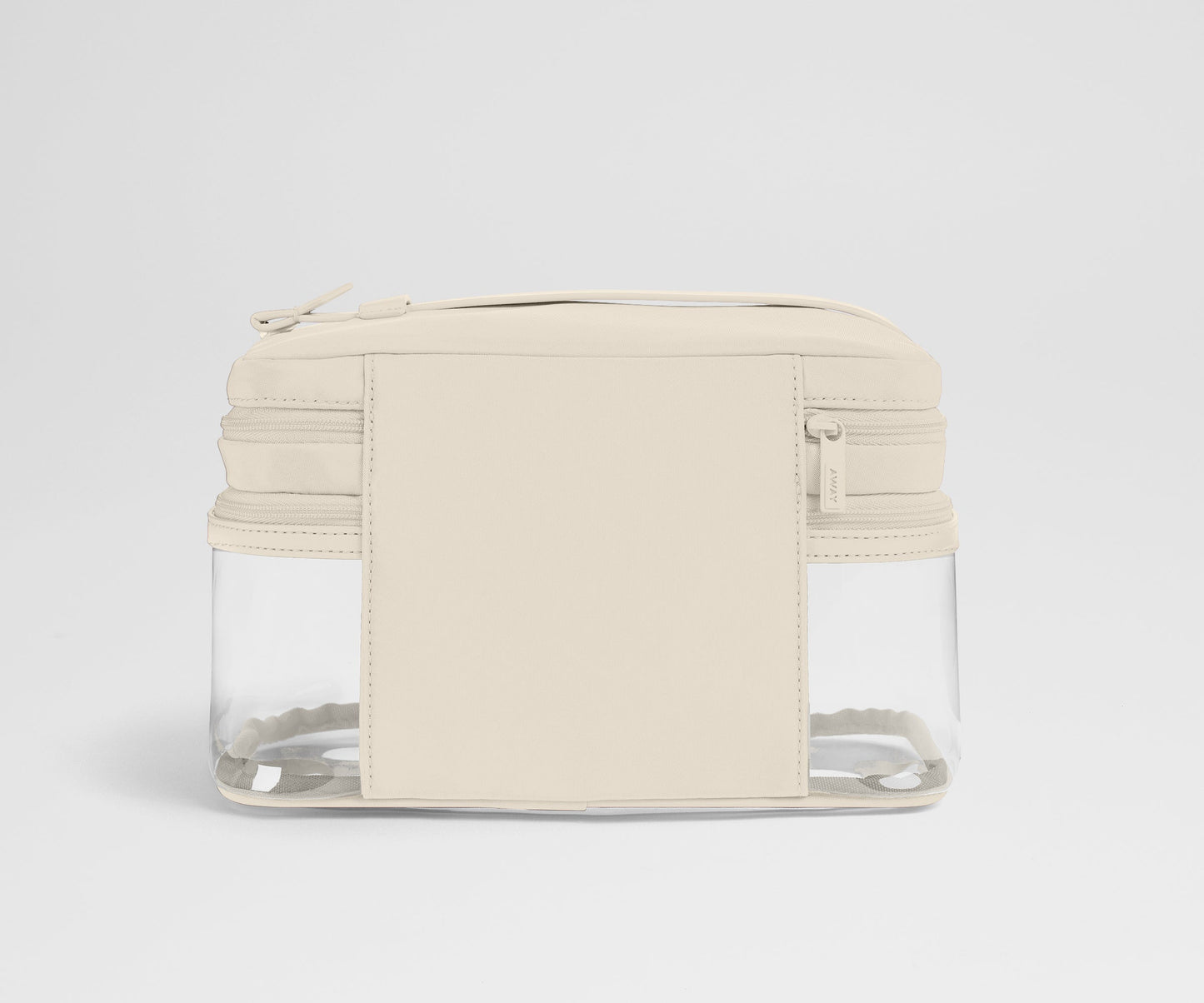 Clear Cosmetic Case in Salt White