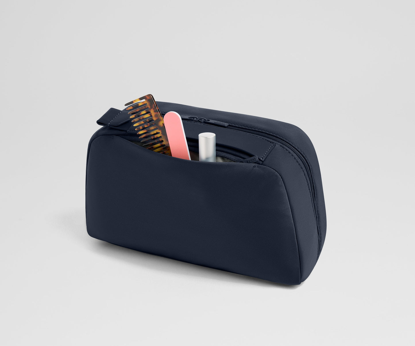 Large Toiletry Bag in Navy Blue
