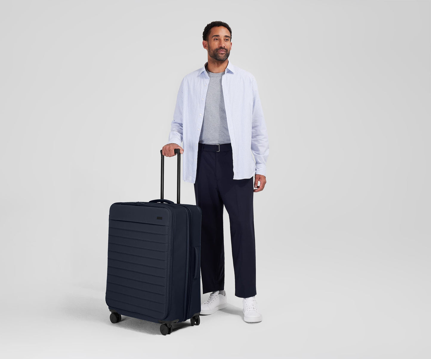 The Softside Large in Navy Blue