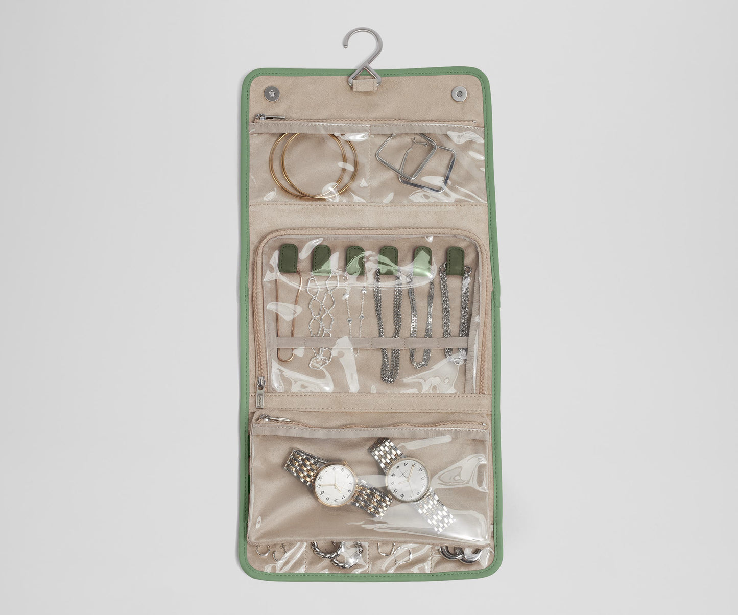 Hanging Jewelry Organizer in Sea Green