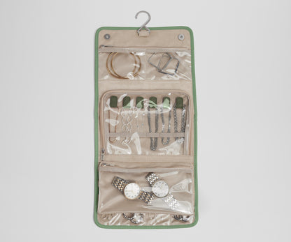 Hanging Jewelry Organizer in Sea Green