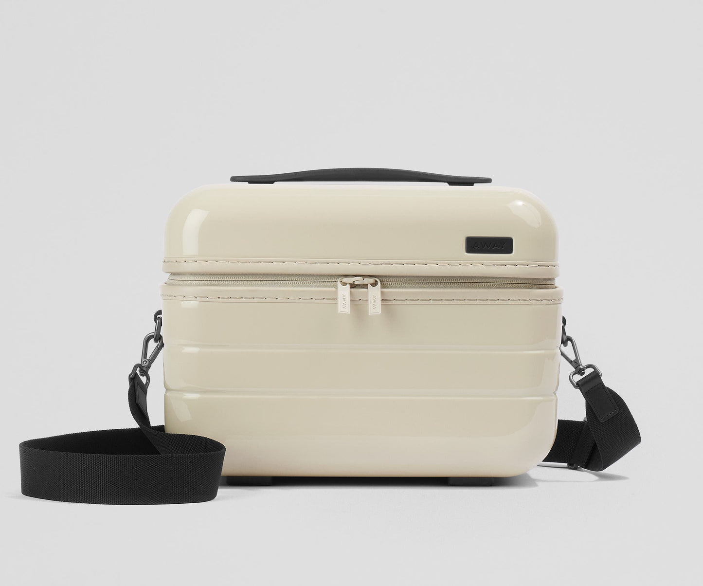 The Train Case in Salt White (Gloss)