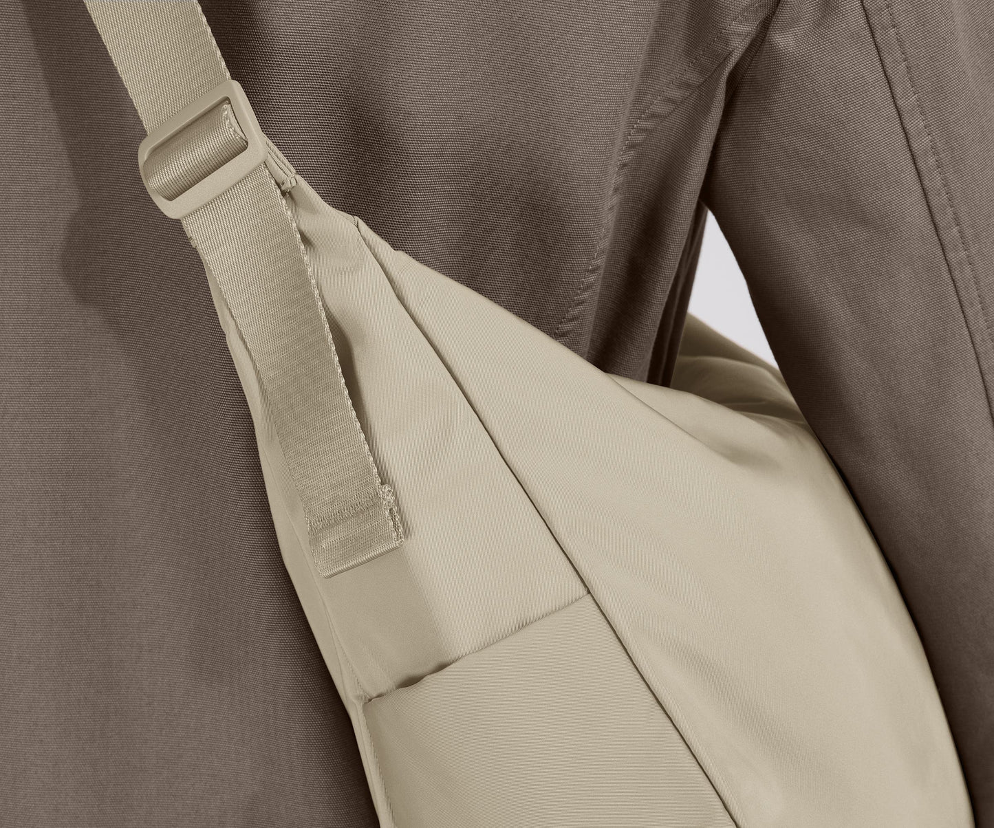 Large Featherlight Crossbody in Salt White