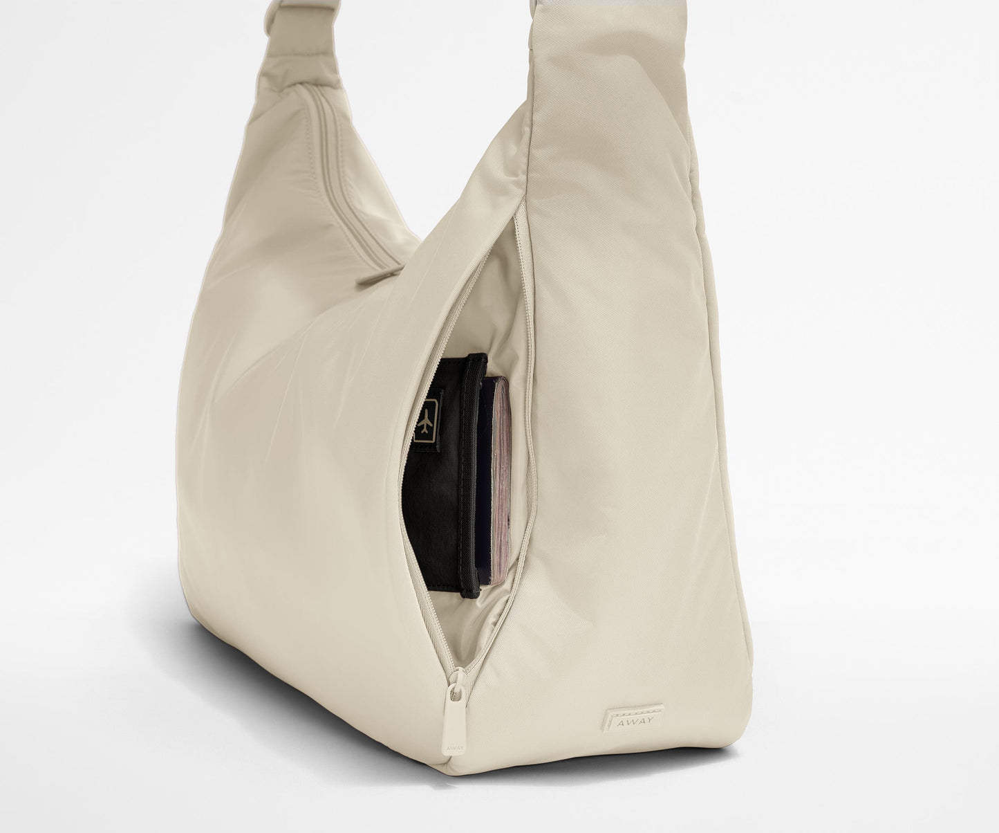 Large Featherlight Crossbody in Salt White