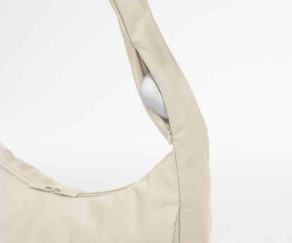 Large Featherlight Crossbody in Salt White