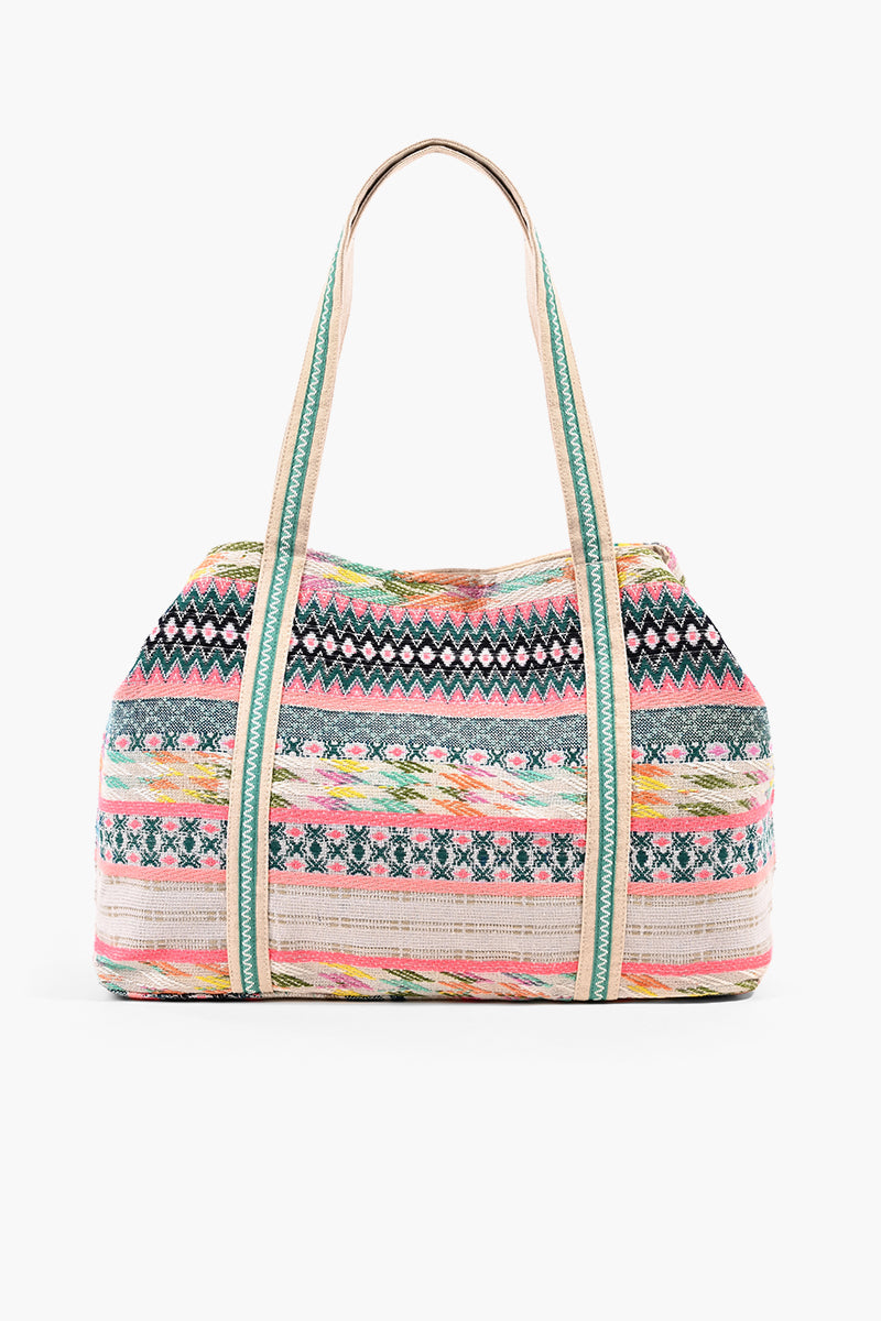 Daphne Embellished Multi-colored Hand Beaded Personalized Tote