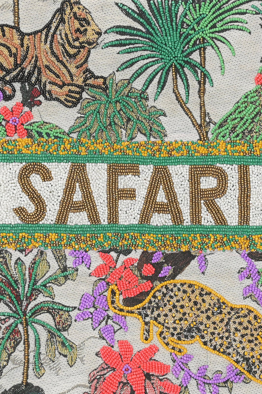 African Safari Embellished Personalized Tote