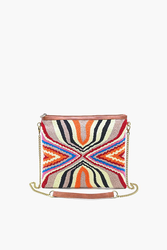 The Soho Tan Tufted  Clutch