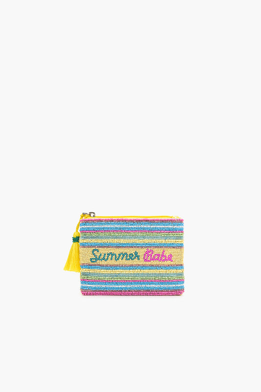Summer Babe Stripe Coin Pouch