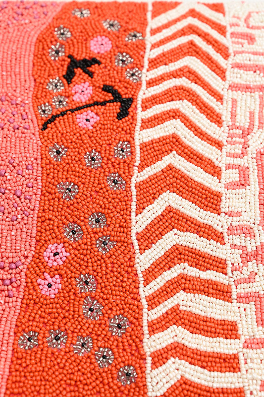 Tigerlily Beaded Shoulder Bag