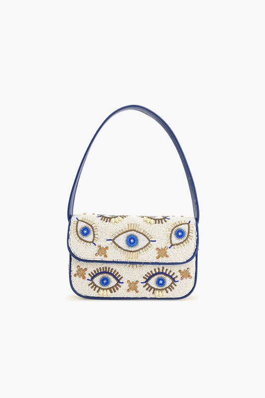 Shining Eyes Embellished Shoulder Bag