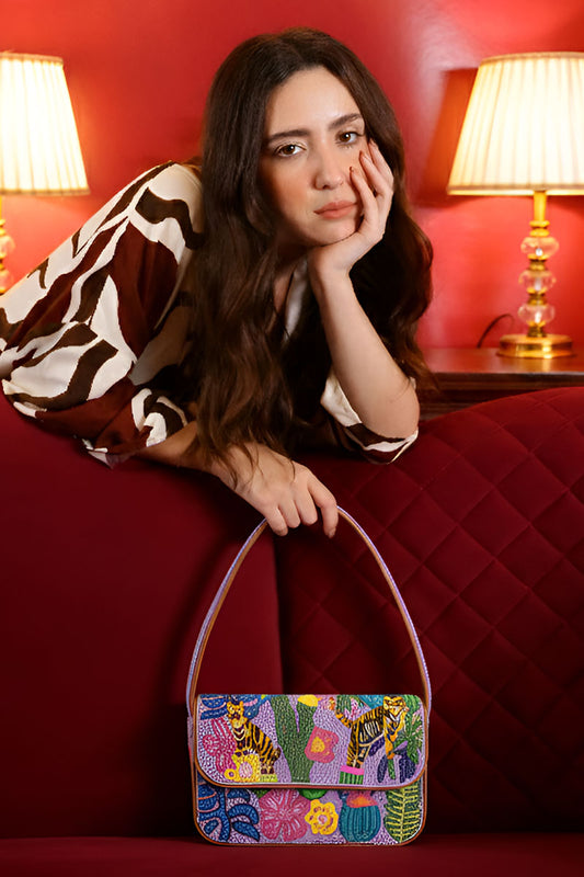 Jungle Queen Embellished Shoulder Bag