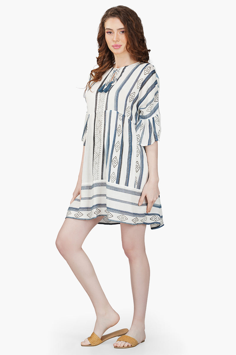 Gianna Striped Short Dress