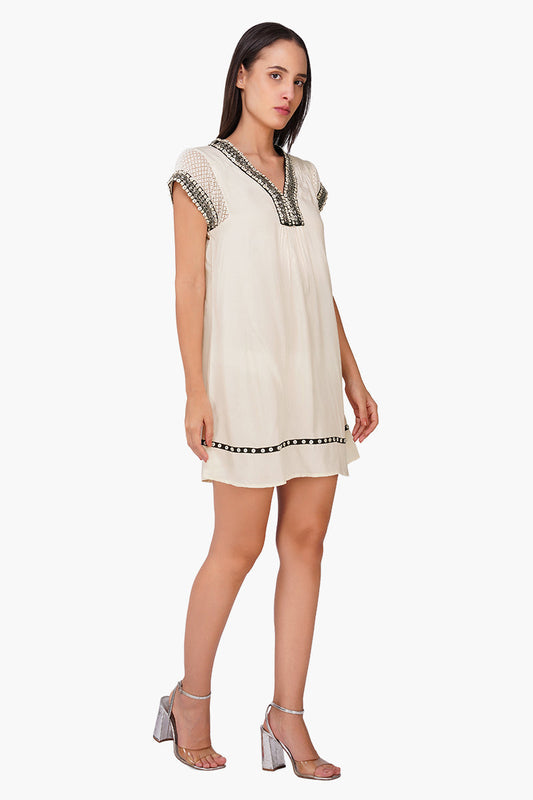 Queen Emperor Embellished Short Dress
