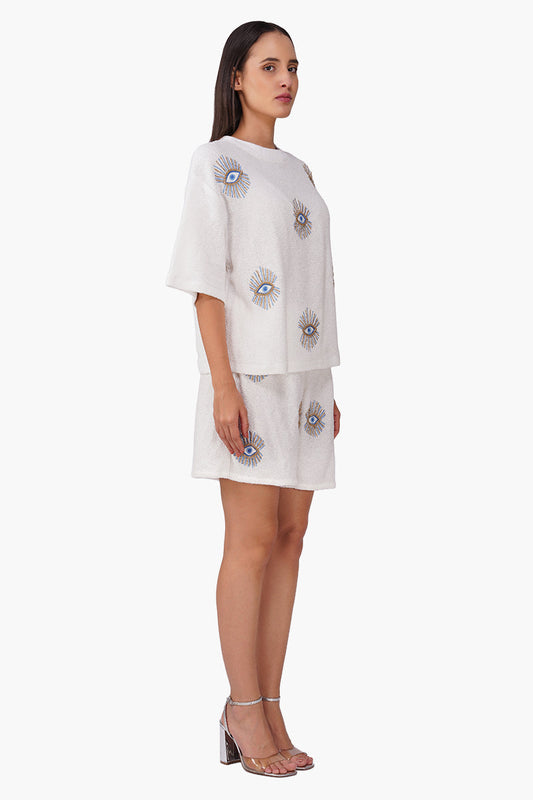 White Oversized Eyeloom T-Shirt