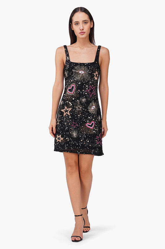 Starlight Glamour Embellished Bodycon Dress