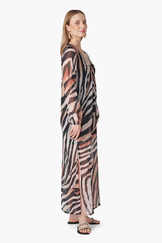 Luxe Leopard Printed Slip On Dress