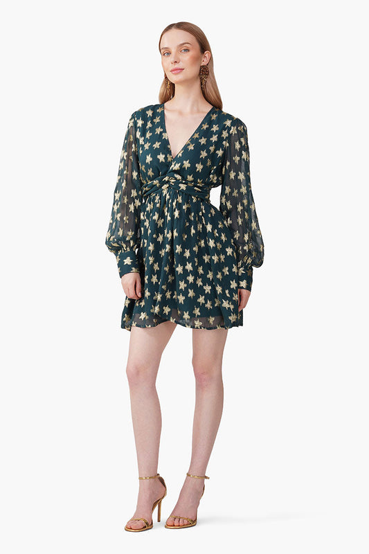Starbloom Green Short Dress