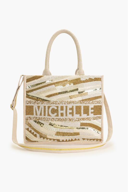 Winter White Personalized Tote
