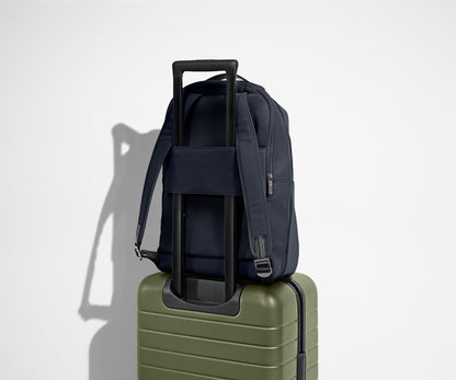 The Everywhere Zip Backpack in Navy Blue