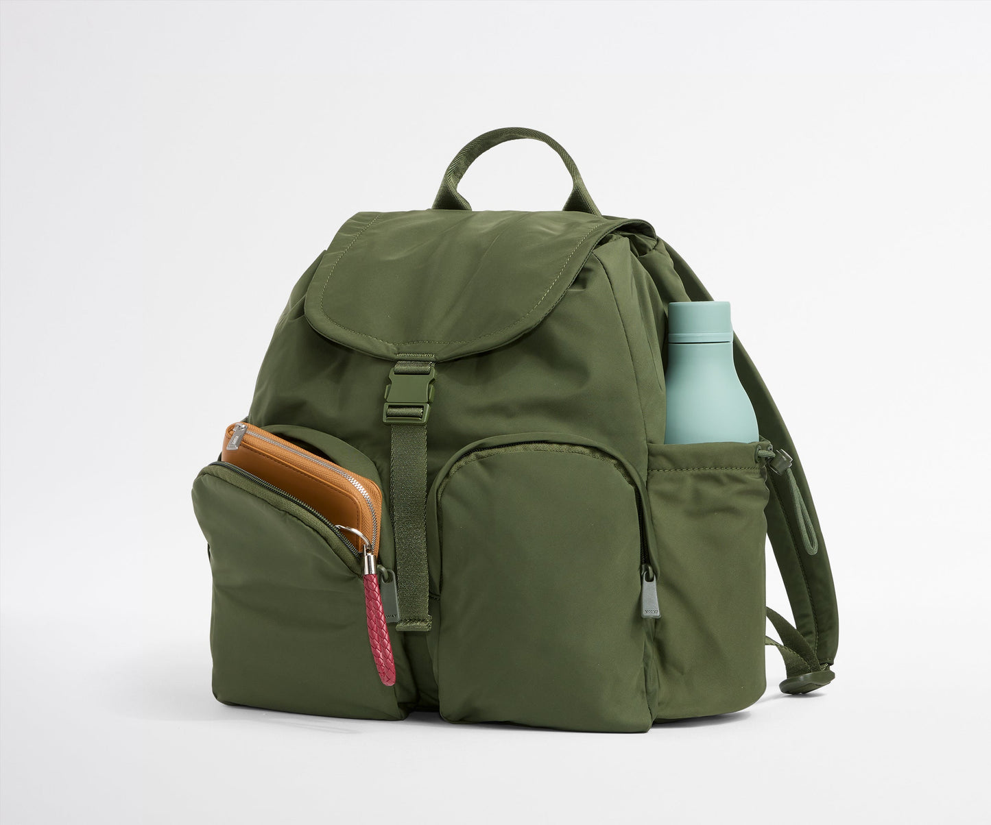 Featherlight Cargo Backpack in Olive Green