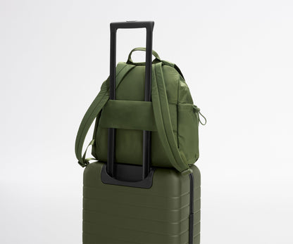 Featherlight Cargo Backpack in Olive Green