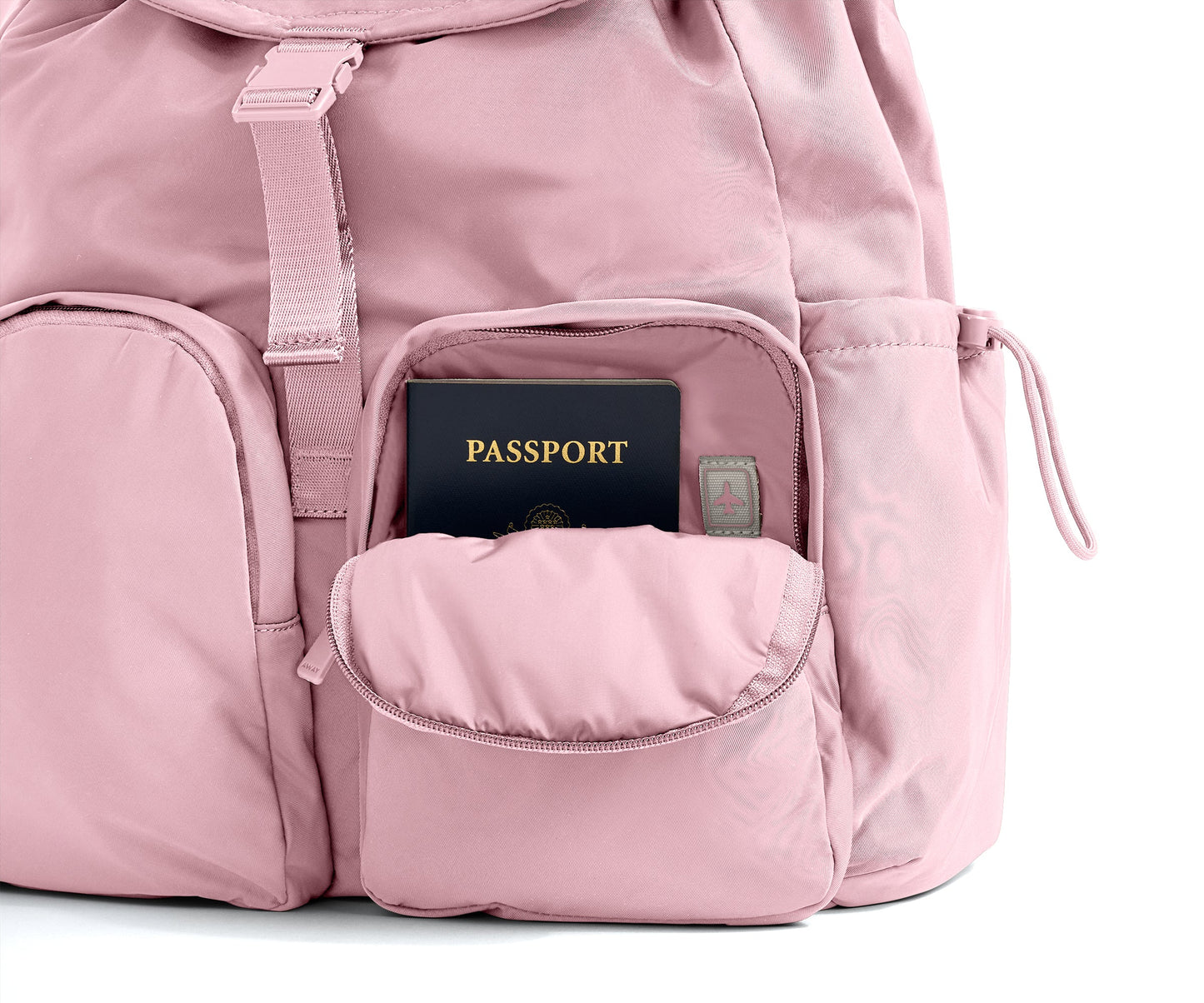 Featherlight Cargo Backpack in Glacial Pink