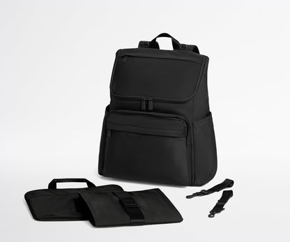Featherlight Diaper Backpack in Jet Black