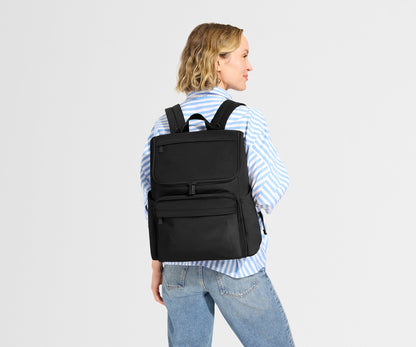 Featherlight Diaper Backpack in Jet Black