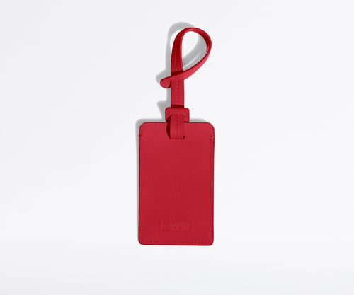The Luggage Tag in Cherry Red