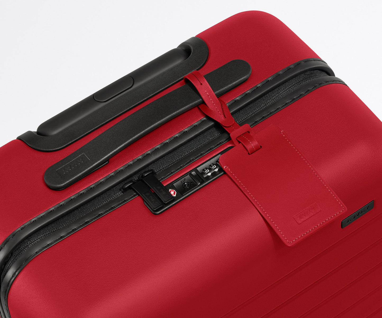 The Luggage Tag in Cherry Red