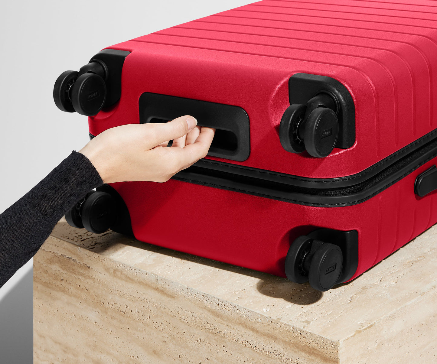 The Bigger Carry-On in Cherry Red