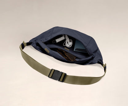 The Packable Sling Bag in Navy Blue