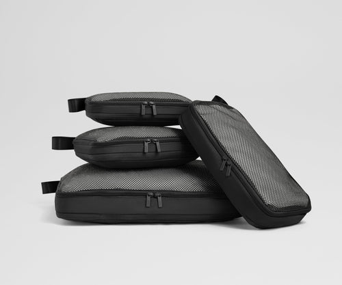 Compression Packing Cubes in Jet Black