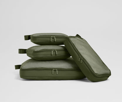 Compression Packing Cubes in Olive Green