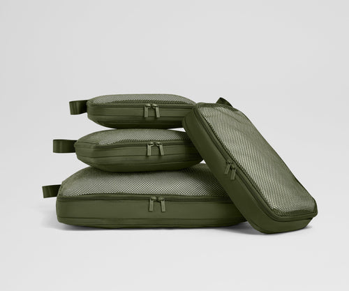 Compression Packing Cubes in Olive Green