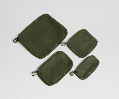 Compression Packing Cubes in Olive Green