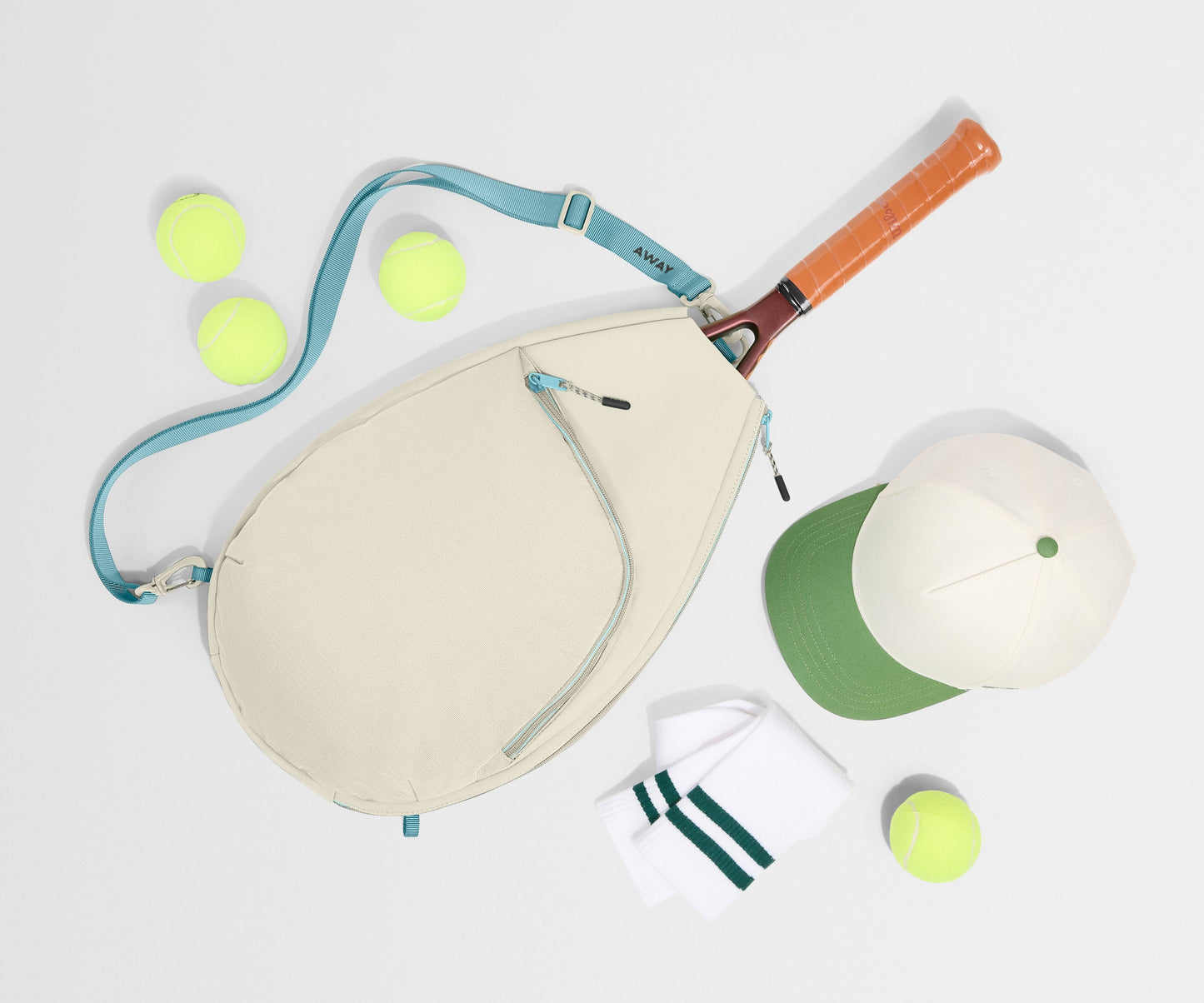 Racket Bag in Salt White