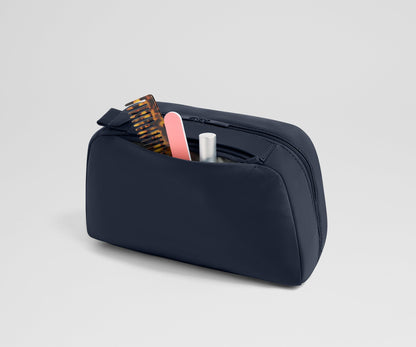 Large Toiletry Bag in Navy Blue