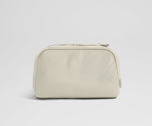 Large Toiletry Bag in Salt White