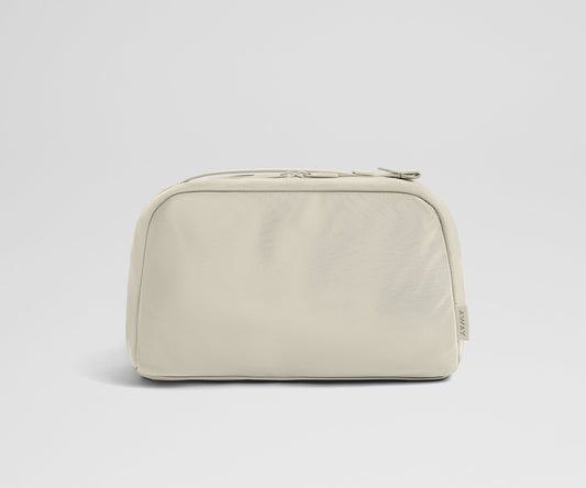 Large Toiletry Bag in Salt White