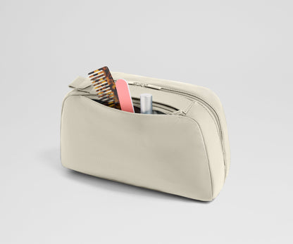 Large Toiletry Bag in Salt White