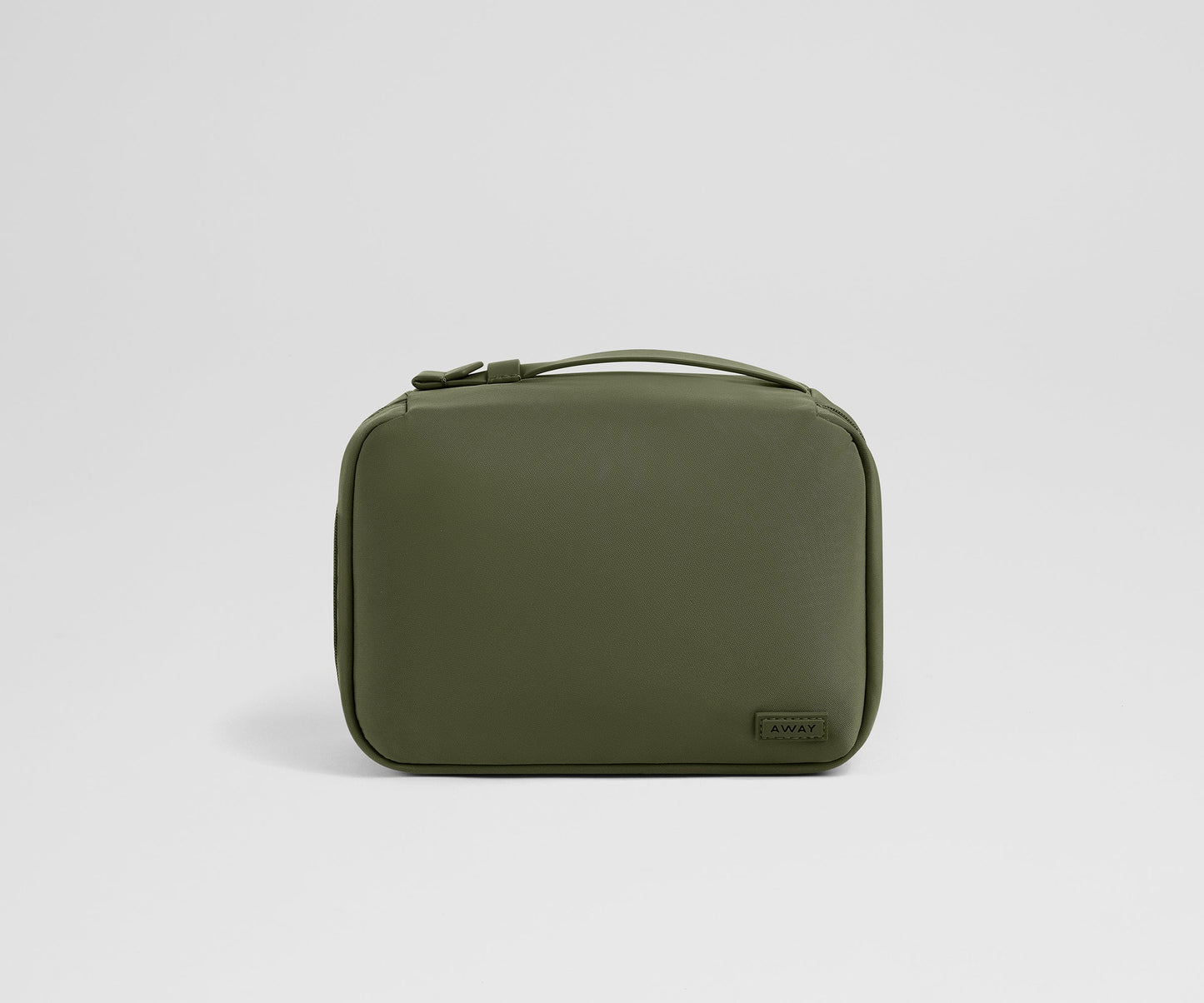 Small Toiletry Bag in Olive Green