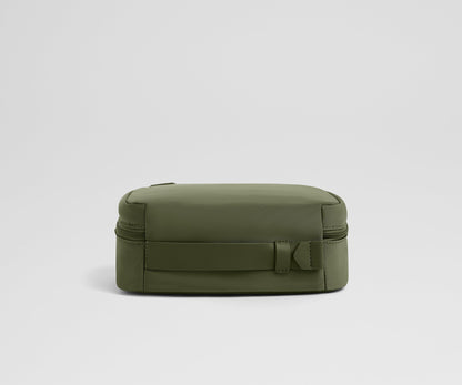 Small Toiletry Bag in Olive Green