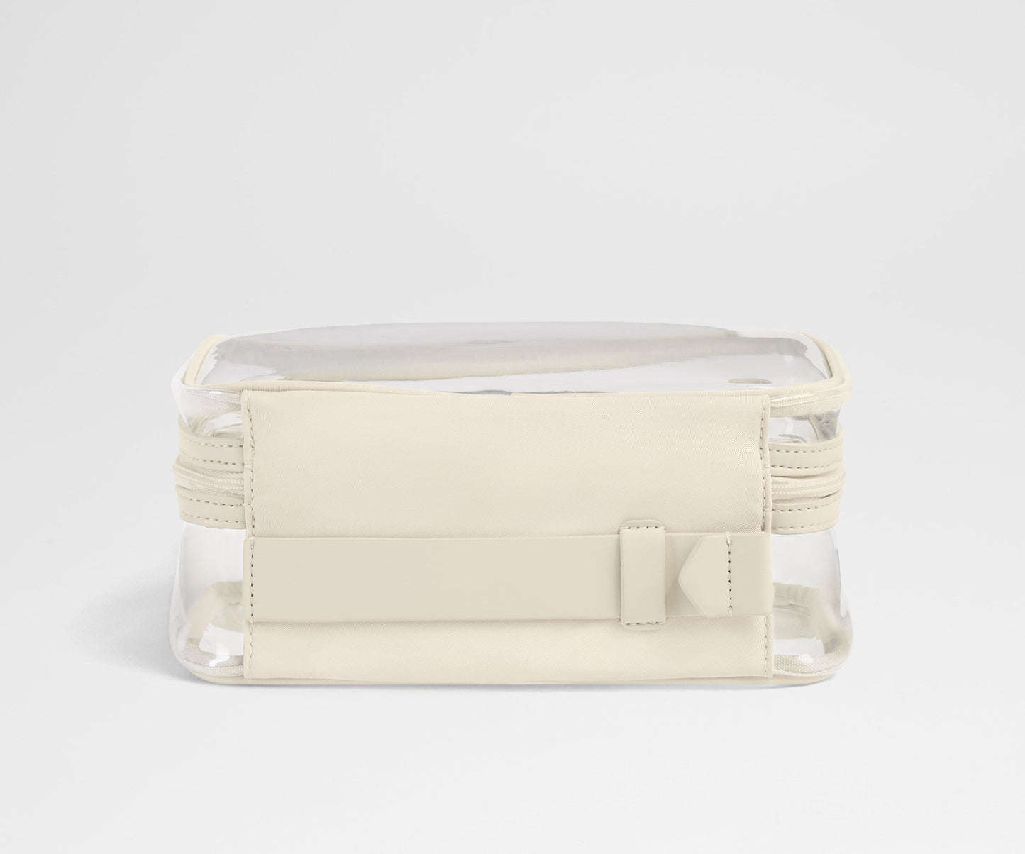 Clear Toiletry Bag in Salt White